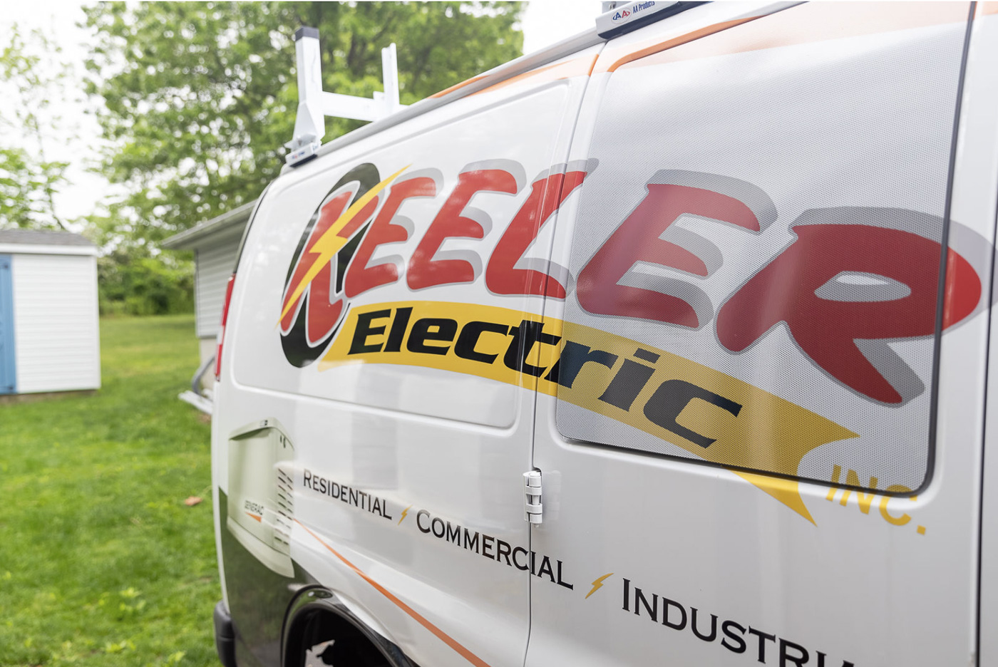 Keeler Electric Inc. Van showing up at a home